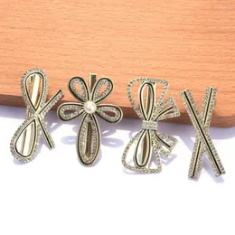 Hair Clips Fashion Luxury Crystal Rhinestone Women Jewelry Trend Scissors Bow Flowers Shape Pins Female Headwear Barrettes