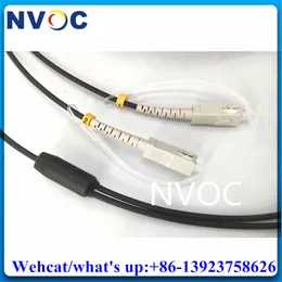 100st LC Cap för fiberkontakt, FC/SC/ST -dammskydd med långkedjig svansplast transparent plugg för fiberoptiska kontakter