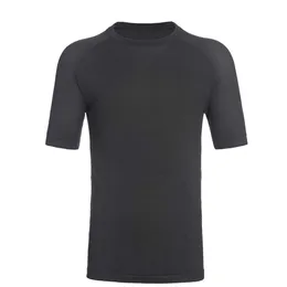 Unterstützen Sie Proben komfortable Kurzarm Standard Fit Merino Wolle T -Shirt für Männer
