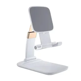 Uniwersalny regulowany uchwyt telefonu na iPhone 12 pro Max Samsung Note 20 Ultra iPad Tablet Składany metalowy stojak na biurko