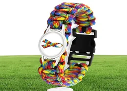 2021 Puzzle Piece Autism Awareness Hope Charm Colorful 2518mm Glass Cabochon Outdoor Survival Paracord Armets Men Women Jewelr19979168