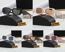 이제 디자이너 선글라스 클래식 안경 goggle 야외 해변 태양 안경 남자 여자 믹스 색상 선택의 삼각형 서명 상자