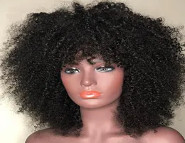 Is -How Bob Wigs Bob Wigs Straight Human Hair Wigs com franja corpora solta Peruviana Nenhuma perucas de renda Indian Hair Malaysian9165357