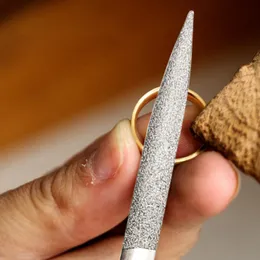 P82D 10Pcs Diamond Needle Files Flat File For Metal Jeweler Stone Glass Polishing Wood Carving Craft Needle File Hand Tools