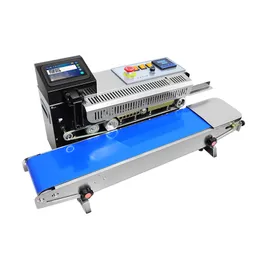 Máquina de vedação sp9 com impressora a jato de tinta codificadora para vencimento Data de barras Código QR Código de vácuo Sealador de calor