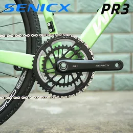 Senicx-Platos y Bielas PR3 PARA bicicleta de Carretera, Alta Calidad, 2x100/11/12 Velocidades, CNC, Aluminio 165/170/172, 5/175 mm