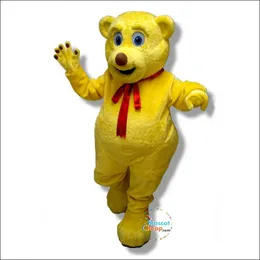 Halloween Bilbos Bear Mascot Costumes Högkvalitativ tecknad karaktärsdräkt Karneval Vuxna Storlek Julfest Carnival Party