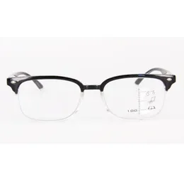 Vintage Progressive Reading Glasses Black Frame Multifocal Eyeglasses Multi Focus Near and Far Women Men Multifunction Eyewear 12422800