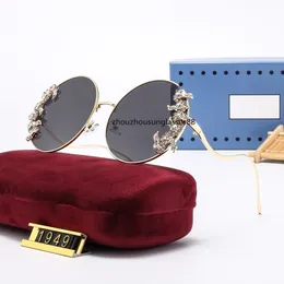 패션 여성 선글라스 고급 스러움 브랜드 디자이너 여성 빈티지 태양 ​​안경 UV400 레이디 선글라스 그늘 안경 선글라스 1949