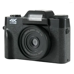 디지털 카메라 4K HD 비디오 카메라 자동 초점 48MP 녹음 방지 방지 여행 휴대용 통합 16 배 줌 지원 TF