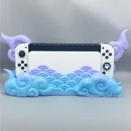 Fälle kreativer Standehalter Schutzfall für Funda Switch OLED Host Cover Console Dock Protective Shell Cute Gaming Accessorie