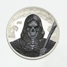 5 PCS The Ghost Scream Killer Coins Silver Plated Monster Evil Spirits 40 MM شارة Elizabeth Home Home Decoration 233x