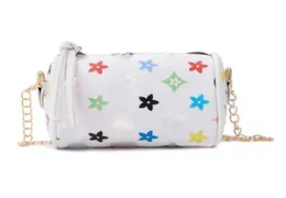 Kids Purse Print Mini Zylinder Umhängetasche Mix Farbe Girls Messenger Bags süße Geschenk7666754