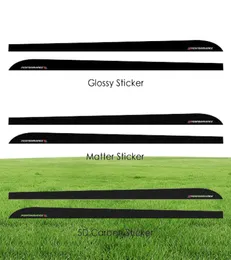 2 pezzi Stripes laterali per porte dell'auto Stripes adesivo M Decal corporeo per la BMW F20 F30 F15 F16 G30 F10 Z4 E60 E90 G20 F31 F326108432