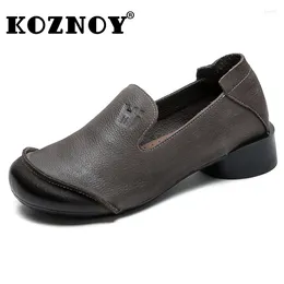Casual Shoes Koznoy 3cm Cow Suede Natural Genuine Leather Rubber Zipper Concise Autumn Ethnic Loafer Comfy Women Leisure Soft Flats