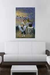 キャンバス上の雨のアートワークのマイケルシュヴァルメロディモダンな高品質の壁絵画家の装飾のための高品質の壁絵画9465631