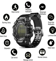 EX16 SMART WATCH Bluetooth Pluetrofling IP67 SMART WRISTWATCH RELOGIOS PEDEWESTER SPORTED SPORT SPORT APPHION