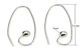 10PCSLOT 925 STERLING SILVER EARRING HOOK CLASPS DIYクラフトジュエリーギフトのコンポーネントを見つける08x4x12x30mm WP0688760870
