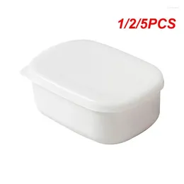 Garrafas de armazenamento 1/2/5pcs geladeira caixa de manutenção fresca dieta mini-almoço contêiner alimento bento microwae aquecimento anti-skid selado
