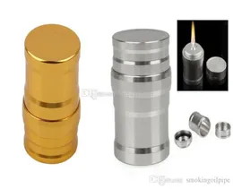 Mini Lâmpada de Álcool de Alumínio Fumando Sliver Gold Edition Lâmpadas de alcoólatras de metal de aço inoxidável para acessórios de cachimbo de narguilé BONG BONG BONG ROW9832333