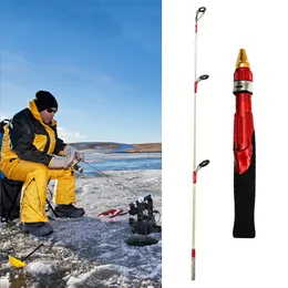 Sougayilang Ice Finising Rod 50cm Ultralight Winter Shrimp Ice Fishing Pole Portable Spinning Casting釣り竿釣り箱