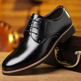 Mens Casual Derby Shoes Breathable Antiskid Lowtop Laceup For Business Office Spring Autumn And Winter 240407