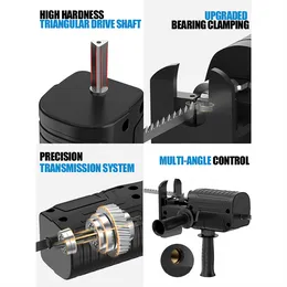 Portable Reciprocating Saw/Jigsaw Adapter With 3 Saw Blades Electric Drill Modified Tool For Cutting Branch/Wood/Plastic/Metal