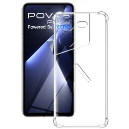 Tecno Pova 5 Pro Case Shockproof透明なソフトシリコーン電話ケースTecno Pova 4 4 Pro coque for tecno pova 5 pova2 3 funda