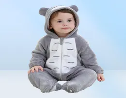 Baby Onesie Kigurumis Boy Girl Infant Romper Totoro Kostüm Grau Pyjama mit Reißverschluss Winterkleidung Kleinkind Süßes Outfit Katze Fantasie 29663147