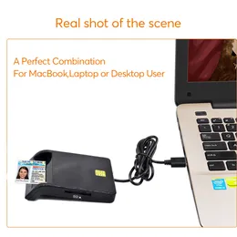 Uthai X02 USB SIM SMART CARD READER FOR BANK CARD IC/ID EMV SD TF MMCカードリーダーUSB-CCID ISO 7816 for Windows 7 8 10 Linux OS