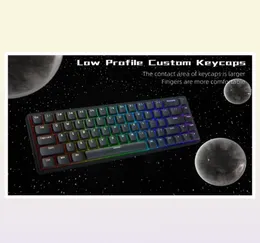 Keyboje PBT Niestandardowe niski profilu Keycaps 117 klawisze XVX Horizon dla 60 65 75 100 Cherry Gateron MX przełączniki Gamer Klawiatura 221022775776