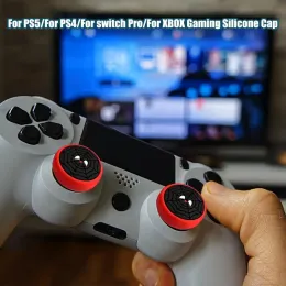 PS5 PS4 스위치 프로 실리콘 커버 4pcs 용 썸 스틱 그립 비 슬립 조이스틱 커버 교체 썸 스틱 그립