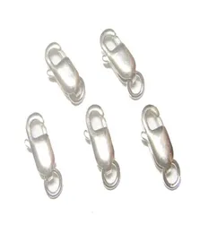 10pcslot 925 ganchos de fecho da garra de lagosta de prata esterlina para jóias de moda artesanal DIY Gift W364786012