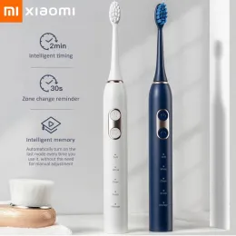 Spazzolino da denti xiaomi youpin denti spazzolino da denti sonoro cuscinetto per adulti per adulti 5 modalità USB spazzolini ricaricabili da denti ricarica