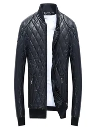 2020 MEN039S JACKA MOTORCYCLE PU KUSZTA MĘŻCZYZNA MĘŻCZYZNA Casual Casual Skórzane płaszcze Slim Fit Mens Marka odzieży 2875175