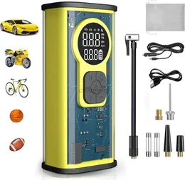 BRITCHSPUMPS TIRE Inflator Tragbarer Luftkompressor 2x schneller Inflation 150psi kordless elektrische Luftpumpe mit LED Dual Screen Digital 240413