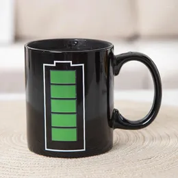 Muggar 330 ml kreativ batteriform färg byte mugg netflix kaffe dricka
