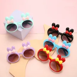 Children's Rabbit Ears Bow Sunglasses for Kids Girls New Korean Style Baby Cute INS Eyeglasses Fashion Photography Glasses