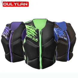 Vida Vida Bóia OUleylan Jaqueta vitalício Adulto Profissional Marine Portable Buterable Vest Type Type Sea Futleancy Sports Large Floyancy Vestq240412