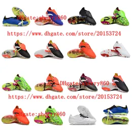 Soccer shoes arrival Mens boys women Low cleats Elitees Tonguees ACCURACYes FG outdoor football boots BLUE size 35-45EUR