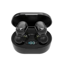 E7S Black Ear Bud True Wireless Bluetooth Headphonestouch Control Water Proof Tws Stereo inear Earpon med laddningsfodral Builded5589054