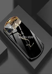 Luxury Desginer Mirror Makeup Tempered Glass Telefonfodral för iPhone 11 13 12 Pro Max XR X XS 7 8 Plus Back Cove Full Protective Ant3447379