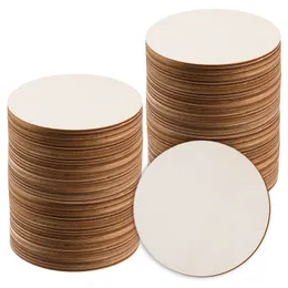 Wood Circles for Crafts,10cm Unfinished Wood Blank Rounds DIY Wooden Cutouts for Crafts, Door Hanger, Door Design, Wood Burning