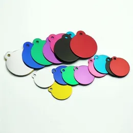 Interi 100pcs Dog ID Piet Tags Ciondolo Cat Pet Dog ID Dog Tag Tag del cucciolo Nome Cat Nome Cat Indirizzo Accessori per colletto Tag Round Y2906 Y2906