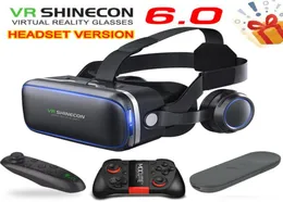 VR original shinecon 60 edição padrão e versão para headset realidade virtual realidade VR Capacetes de fone de ouvido controlador opcional LJ2008019669