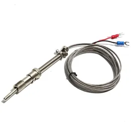 LJXH WRNT-01/02 Pressure Spring K/E-type Thermocouple Temperature Sensing Lead Length 1/1.5/2/3/5m Metal Shielded Wire