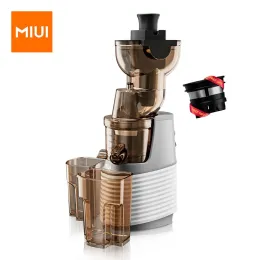 Juicers MIUI Slow Juicer Electric Coll Presses com filtro de aço inoxidável, potência nominal 250W, ModleProfessional