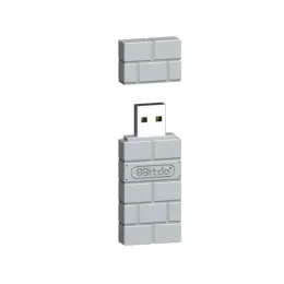 Adapter 8bitdo Wireless Bluetooth USB Adapter RR do przełącznika Windows Mac Raspberry Pi Switch Lite NS OLED obsługa PS3 PS4 PS5 Kontroler