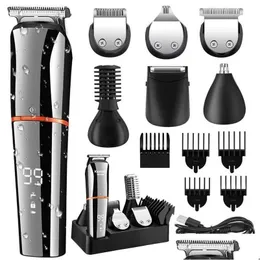 Hair Trimmer Original Kemei Digital Display All In One For Men Eyebrow Beard Electric Clipper Grooming Kit Drop Delivery Products Care Dhxvh