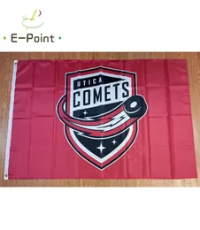 Ahl Utica Comets Flag 35ft 90cm150cmポリエステルバナーデコレーションフライングホームガーデンフェスティブギフト7685024